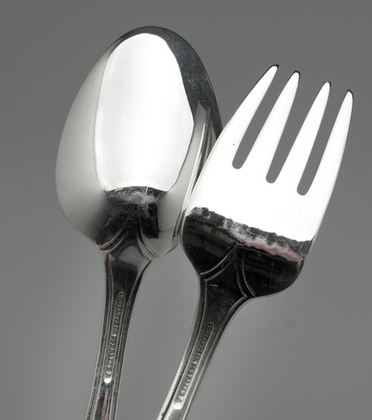 Tiffany Sterling Silver Christening Spoon and Fork - Suitable for toddler